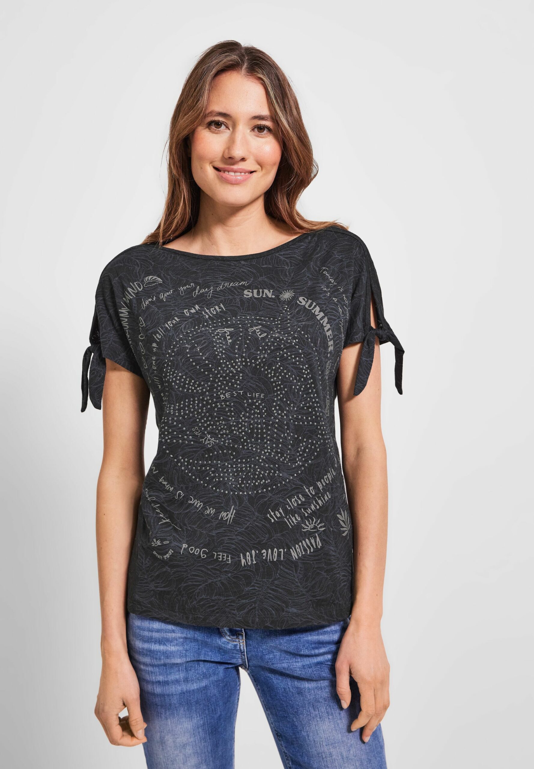 Cecil T-Shirt mit Knotendetail - Horsthemke
