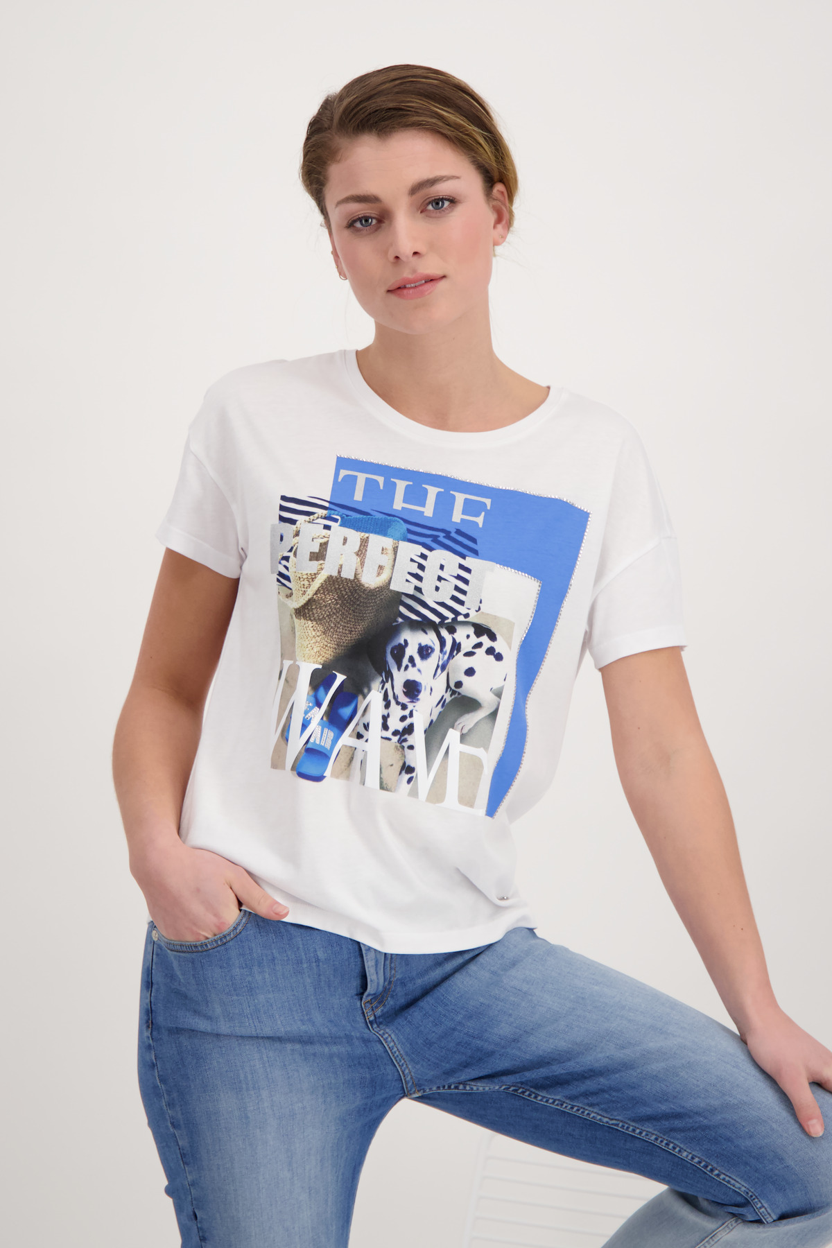 Monari T-Shirt mit Dalmatiner print Horsthemke 