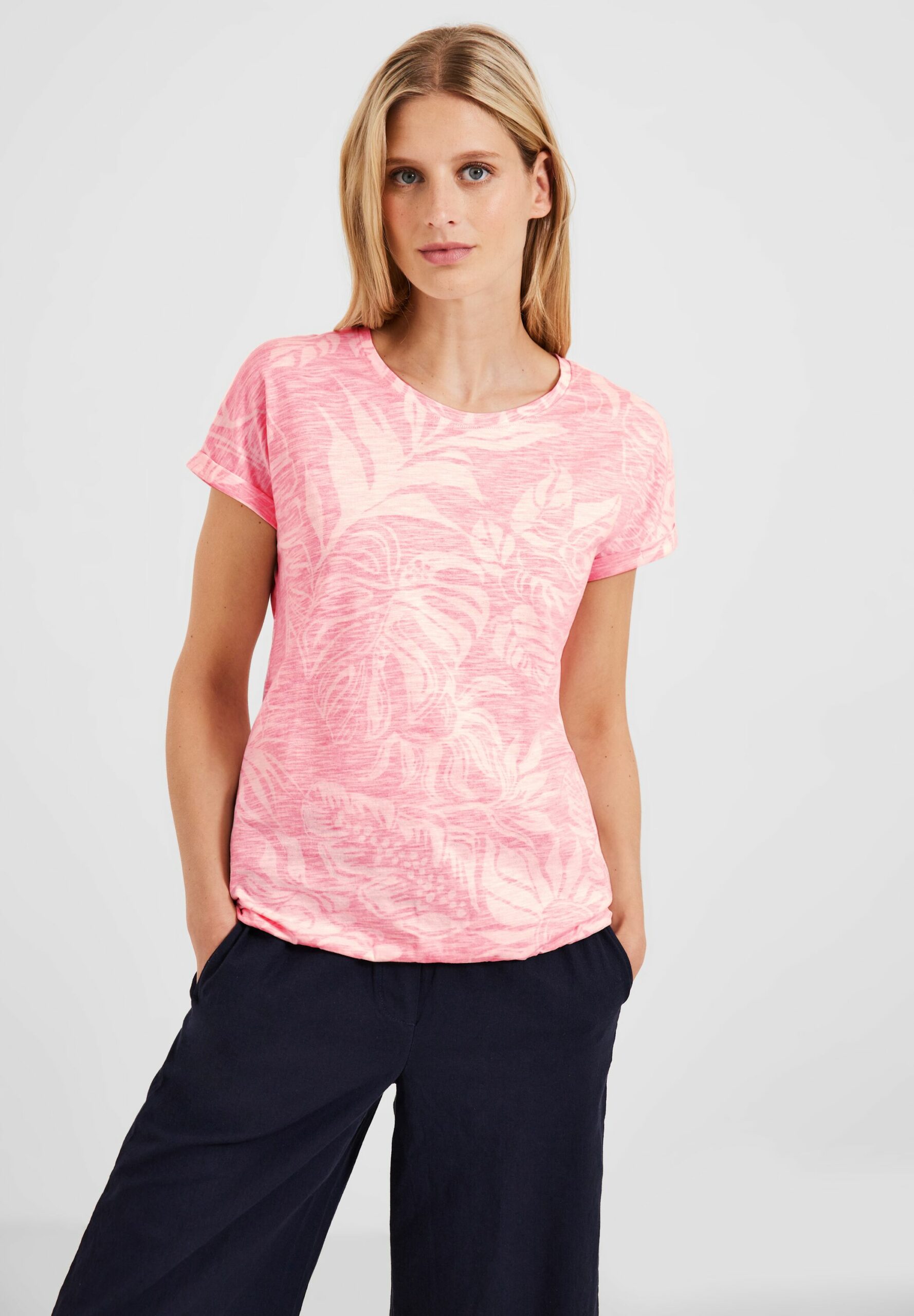 Cecil T-Shirt mit Blätterprint - Horsthemke